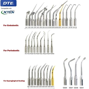 Woodpecker DTE Dental Ultrasonic Piezo Scaler Perio Handpiece Tips GD1 ED1 PD1 - Picture 1 of 280