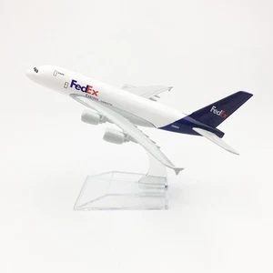 1:400 Alloy Diecast Airplane Model Collection 16cm Airbus A380-800 FedEx Express - Picture 1 of 4