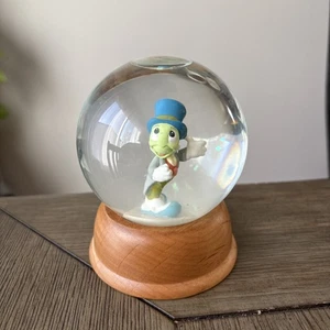 "Jiminy Cricket" Disney Vintage NE Collectors First Ltd Ed Crystal Snow Globe - Foto 1 di 11