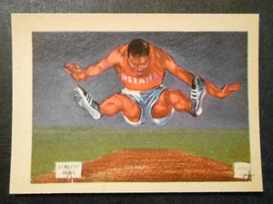 1956 Adventure Gum #84 Los Angeles Olympic Trials Indiana's Greg Bell NM - Picture 1 of 2