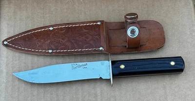 Cuchillo de caza de hoja fija UTICA SPORTSMAN de colección. Finales--años 40-50. 99% Como Nuevo!! Foto 1 de 4