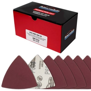 600 Grit Triangle Mouse Detail Sander Sandpaper Sheets, Box of 45 - Hook & Loop - Picture 1 of 5