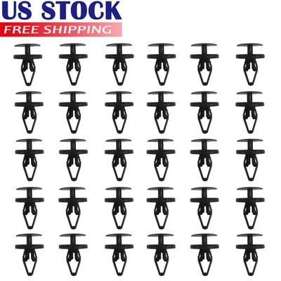 30X Fastener Clips Bumper Cover Molding Clips Nylon Push Retainer Fit For Buick  - Image 1 of 4
