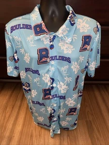 New York Rockland Boulders Minor League Baseball Button Up Hawaiian Shirt  XL - Picture 1 of 6
