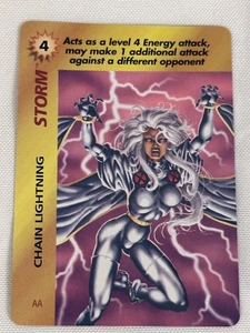STORM (AA) - CHAIN LIGHTNING - MARVEL OVERPOWER CARD GAME- NM - Picture 1 of 2