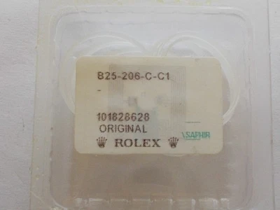 JUNTA DE CRISTAL ROLEX ORIGINAL B25-206-C-C1 NOVA PEÇA DE MOVIMENTO DE RELÓGIO SELADA UMA - Imagem 1 de 2