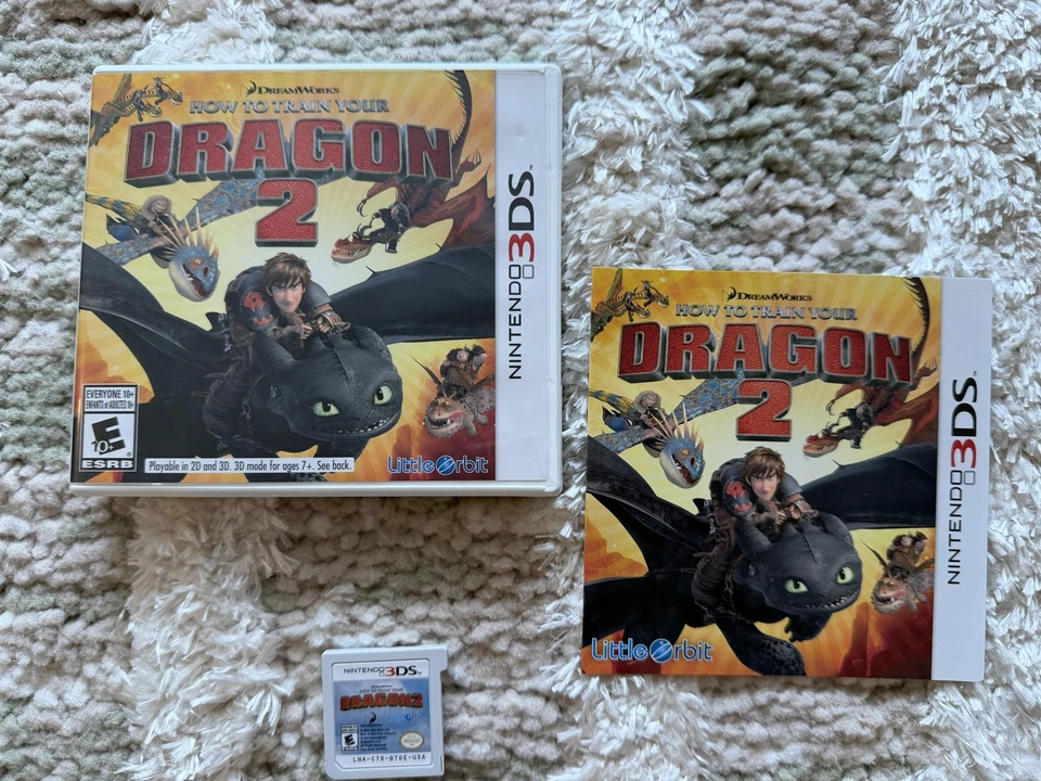 How to Train Your Dragon 2 Nintendo 3DS Game Case Manual Little Orbit CIB E10+ - Image 1 of 3