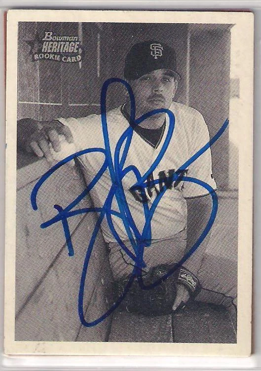 San Francisco Giants BOOF BONSER autographed 2001 Bowman Heritage - Image 1 of 1