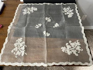 Vintage elegante Tischdecke Tischdecke - transparente Tischwäsche 30 x 30 antik - Bild 1 von 12
