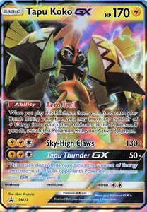 Tapu Koko GX #SM33 - Sole e Luna - Promo Stella Nera - Pokémon TCG - LP - Foto 1 di 2