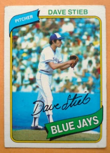 DAVE STIEB - #77 - 1980 TOPPS - TORONTO BLUE JAYS - GUTER ZUSTAND! - Bild 1 von 2