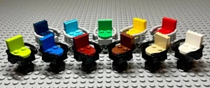 Custom Lego MOC Office Task Chair Accessory Set + Instruction Various Colors (1) - Picture 1 of 26