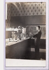 Real Photo Postcards RPPC - Chemist in Laboratory - Picture 1 of 2