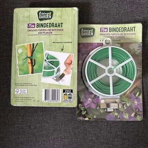 2x 75m Bindedraht Pflanzenbinder Pflanzendraht Gartendraht Wickeldraht - Bild 1 von 1