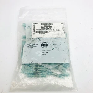 LOT OF 50 IMPERICAL 14-16 WIRE CRIMP SOLIDER SEAL BUTT CONNECTOR BLUE 583-008-17 - Picture 1 of 3