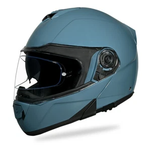 Daytona Glide Modular Dual Visor DOT Approved Bluetooth Motorcycle Helmet MG1-SB - Picture 1 of 6