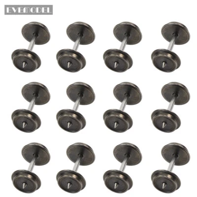 12 Stück 36'' Metallräder für Modellbahn Spur H0 AC Wechselstromradsätze - Bild 1 von 4