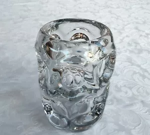 MID CENTURY ART VANNES FRENCH CRYSTAL CASCADE VASE - Picture 1 of 9