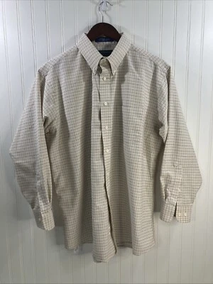 Camisa a Cuadros ClayBrooke Hombres 32/33 Abotonada Tostada Mangas Largas Foto 1 de 4