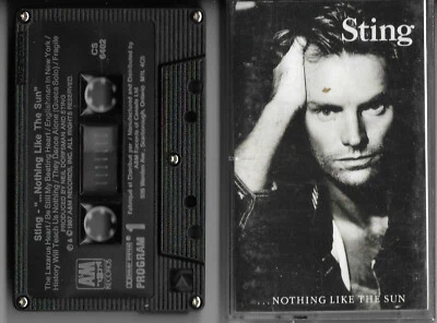 STING - Nothing Like The Sun - 1987 A&M Canada Cassette - Chrome Tape Excellent - Image 1 of 4