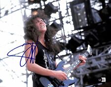 Metallica Lead Guitarist Kirk Hammett Signed 11x14 Photograph BECKETT