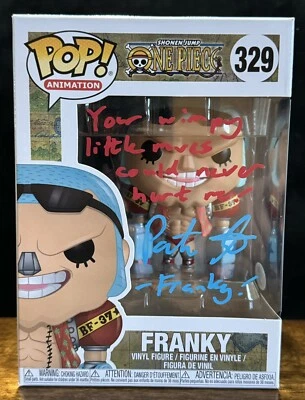 SOMBRERO DE PAJA DE UNA PIEZA FIRMADO POR PATRICK SEITZ FRANKY FUNKO POP CERTIFICADO DE AUTENTICIDAD JSA Foto 1 de 4
