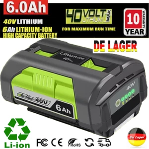 40V Akku für Ryobi 36 V 40 Volt Li-Ionen 6.0 Ah BPL3626D BPL3640 OP4040A1 BPL350 - Bild 1 von 11