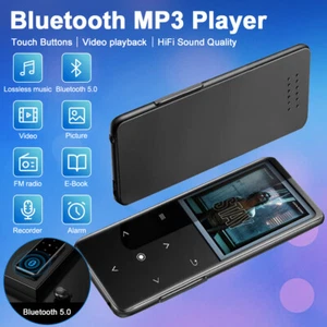 Bluetooth 5.0 MP3 MP4 Music Player HiFi Lossless Sound FM Radio Voice Recorder - Picture 1 of 12