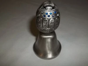 Egyptian vintage pharaoh metal bell with blue stone - Picture 1 of 4