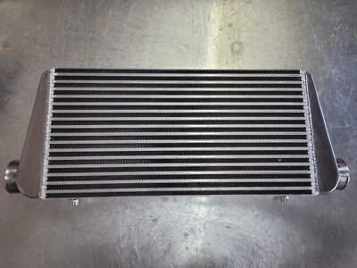 Intercooler aire-aire universal 31x12x4 4" espesor 3" extremo tanque barra y placa turbo Foto 1 de 4