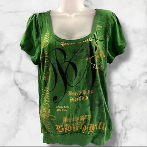 Top Beverly Hills Polo Club verde para mujer cerradura espalda manga corta talla 1X - Imagen 1 de 14