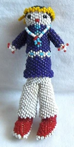 ZUNI BEADED MALE INDIAN* Native American* 4 Inch* FREE SHIPPING* - Picture 1 of 7