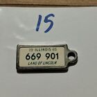 1965 Illinois 669 901 Dav Mini License Plate Key Chain Tag Disabled Am Vet (15)