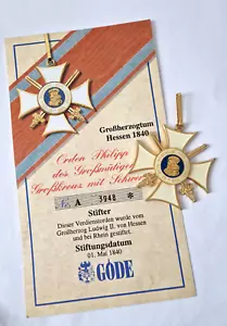 Göde Abzeichen Hessen --Orden Philipp des Großmütigen-- - Bild 1 von 3