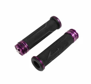 NCY RACING ALUMINUM RHINESTONE GRIP SET PURPLE, 7/8 UNIVERSAL - Picture 1 of 2