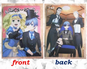Black Butler clear file holder Japanese Anime Sebastian Ciel BL Yaoi 2 MP - Picture 1 of 1