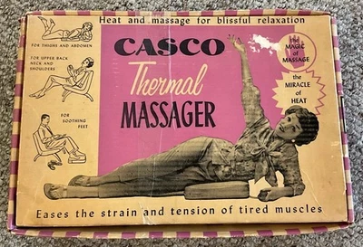 Винтажный тепловой массажер Casco 60-е ретро вибрация - РАБОТАЕТ - вибрация и тепло - Изображение 1 из 4