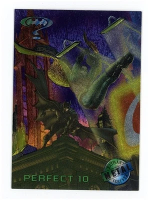 Коллекционная карточка 1995 Fleer Metal Batman Forever #86 Perfect 10 Robin DC Comics - Изображение 1 из 4