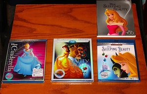 DISNEY SIGNATURE & ANNIVERSARY EDITIONS LOT OF 3: BLU-RAY + DDVD + SLIPCOVER NEW - Picture 1 of 1