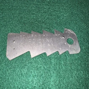 De colección Duro Dyne Diente de Sierra Placa de Acero Calibre Farmingdale, Nueva York - Imagen 1 de 2