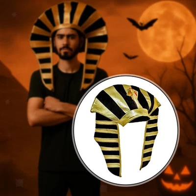 Sombrero de faraón egipcio suministros de fiesta para actuación escénica juego de rol vestir Foto 1 de 4