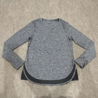 Top de entrenamiento atlético manga larga gris cadencia talla pequeña Athleta para mujer Foto 1 de 4