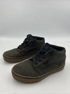 Boys High Top Black Vans Size 13 Youth - Picture 1 of 11