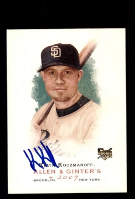 Signed Baseball Card Auto Kevin Kouzmanoff 2007 Topps Allen & Ginter #36 Padres - Image 1 of 2