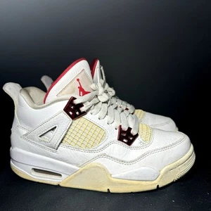 Size 4 - Nike Air Jordan 4 Retro GS Red Metallic Men's Shoes - Picture 1 of 8