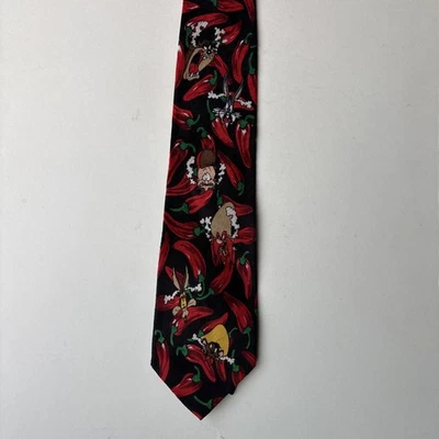 Corbata de colección 1994 LOONEY TUNES Taz Red Hot Chili Pepper corbata para hombre Foto 1 de 4