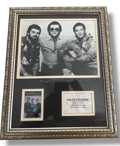 The Gatlin Brothers Great Hits Framed Signed Autographed With COA on Back Rare - Picture 1 of 8