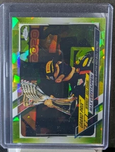 2021 Topps Chrome Sapphire F1 Max Verstappen #154 Chartreuse /199 - Picture 1 of 2