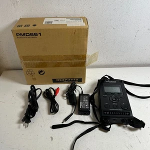 Marantz Professional PMD661 Black Handheld Solid State Audio Recorder For Parts - Picture 1 of 12