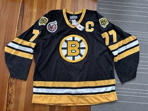 Vintage 1993 Ray Bourque Boston Bruins Center Ice Maska Jersey 52 w/ Fight Strap - Picture 1 of 18